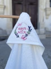 Bornoz Set - Kelebek Model - Pembe Ton