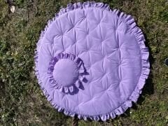 1 Metre Çapında Oyun Matı - Lila Renk